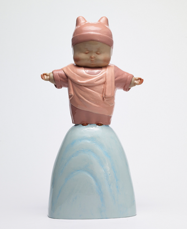 xq稀奇瞿广慈作品上帝保佑你4424x135cm玻璃钢手工上色人物雕塑摆件