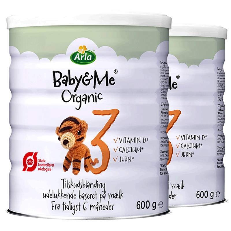  Arla有机系列 幼儿奶粉 丹麦版 3段 600g*2罐