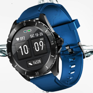 aigo 爱国者 FW06 智能手表 44.5mm 黑色 星空蓝TPU表带（血氧、血压）