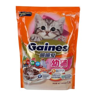 Gaines 佳乐滋 喵喵爱 金枪鱼牛肉蔬菜牛奶幼猫猫粮 1.2kg