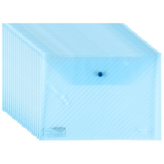 GuangBo 广博 A6399 A4透明文件袋 蓝色 20个装