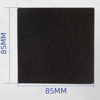 曼宣 MZJD-9.8 静音方形桌脚垫 棕色 8.5*8.5*0.5cm 10片装