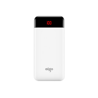 aigo 爱国者 E30000PD 移动电源 白色 30000mAh Type-C 18W双向快充 线充套装