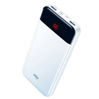 aigo 爱国者 E30000PD 移动电源 白色 30000mAh Type-C 18W双向快充 线充套装