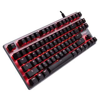 Fühlen 富勒 G87 87键 有线机械键盘 黑色 Cherry红轴 单光