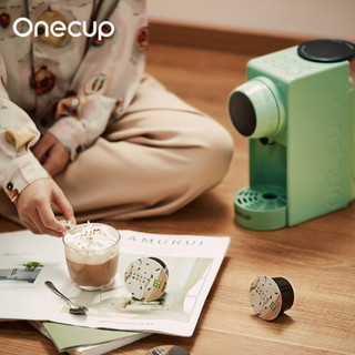 Onecup 24条+Y1咖啡机套组 全自动咖啡豆浆花草茶 绿色 Y1G