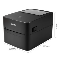 deli得力dl888f标签打印机黑色