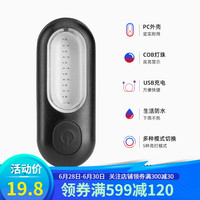 ROCKBROS 洛克兄弟 自行车灯尾灯夜骑行警示灯山地公路车背包灯便携充电配件 PT-6005B 红蓝双色(USB充电)