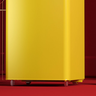 CHIGO 志高 BCD-132 直冷双门冰箱 132L 柠檬黄
