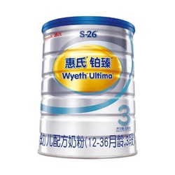 Wyeth 惠氏 铂臻（Wyeth ULTIMA）幼儿配方奶粉3段（800g*6罐）-整箱封套