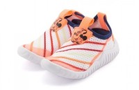adidas 阿迪达斯 女小童鞋子 女小童款透气轻便一脚蹬休闲运动鞋 25.5 白色