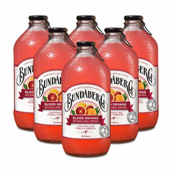 BUNDABERG 宾得宝 澳州原装进口 宾得宝（Bundaberg） 含气血橙汁饮料 375ml*6瓶装