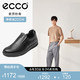 ecco 爱步 ECCO爱步鞋子英伦风乐福鞋男 圆头简约休闲皮鞋 步威501554 黑色50155401001 41