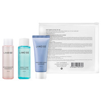 LANEIGE 兰芝 卸妆小样3件套 卸妆液25ML/瓶+卸妆油25ML/瓶+洁颜膏20ML/盒