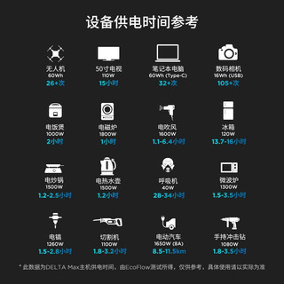 ECOFLOW 正浩新品DELTA MAX户外移动电源房车游艇移动电站大容量大功率户外电源 DELTA-MAX