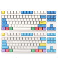 GANSS 迦斯 GS87-C 87键 有线机械键盘 白蓝色 Cherry茶轴 无光