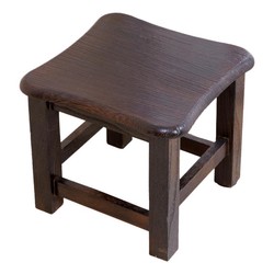 穆斯塔 实木凳子家用客厅矮凳成人创意复古小方凳子木头坐凳换鞋凳