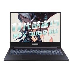 Hasee 神舟 战神Z8-TA5NS 15.6英寸游戏笔记本电脑（i5-11260H、16GB、512GB、RTX3060）