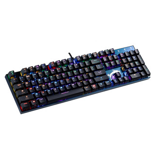 MSI 微星 GK50 104键 有线机械键盘 深海蓝 高特红轴 RGB