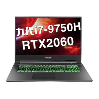 Hasee 神舟 战神 G8-CT7NK 17.3英寸 游戏本 黑色(酷睿i7-9750H、RTX 2060 6G、16GB、256GB SSD+1TB HDD、1080P、IPS、144Hz)