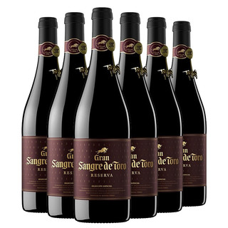 88VIP：TORRES 桃乐丝 红酒特选级公牛血干红葡萄酒6支装进口