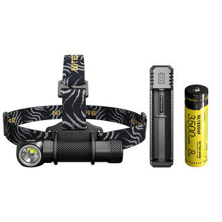 NITECORE 奈特科尔 HC33 户外头灯 MNCSDHC33 黑色 1800流明 充电套装