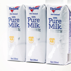 Theland 纽仕兰 4.0g蛋白质高钙全脂纯牛奶 250ml*3 新西兰进口