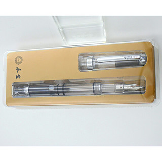 WINGSUNG 永生钢笔 钢笔 698 透明银夹 EF尖 单支装
