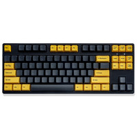 GANSS 迦斯 GS87C 87键 有线机械键盘 墨金色 Cherry黑轴 无光