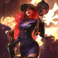 LEAGUE OF LEGENDS 英雄联盟 英雄皮肤 黑帮狂花 厄运小姐