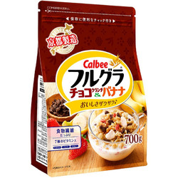 Calbee 卡乐比 日本进口 Calbee(卡乐比) 水果麦片 巧克力曲奇风味 700g/袋 早餐谷物冲饮燕麦片