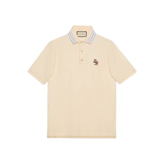 GUCCI 古驰 男士短袖POLO衫 636403 XJCXW 9131 米白色 XXL