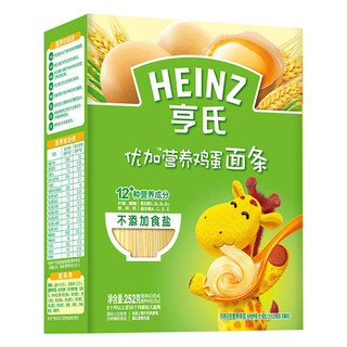 Heinz 亨氏 优加系列 营养面条 鸡蛋味 252g