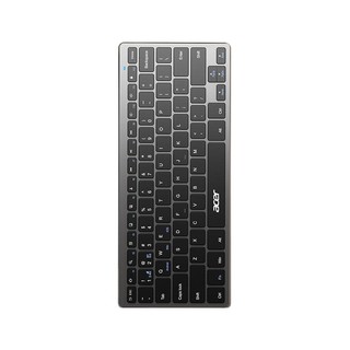 acer 宏碁 LK416B 78键 2.4G蓝牙 双模无线薄膜键盘 黑色 无光