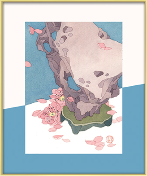 橙舍戴志文花开好时节6050cm收藏级艺术微喷限量5000版