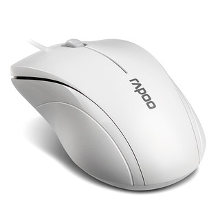 RAPOO 雷柏 N1200 有线鼠标 1000DPI 白色