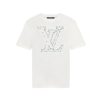 LOUIS VUITTON 路易威登 LV STITCH系列 印花刺绣T恤 1A7X55 白色 M