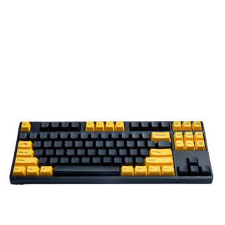 GANSS 迦斯 GS87C 87键 有线机械键盘 墨金色 Cherry青轴 无光