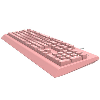 DOUYU 斗鱼 DKM170 104键 有线机械键盘 粉色 国产青轴 单光