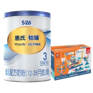 Wyeth 惠氏 铂臻系列 幼儿奶粉 国行版 3段 350g+积木乐园