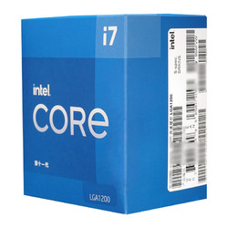 intel 英特尔 酷睿 i7-11700K 盒装CPU处理器