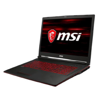 MSI 微星 冲锋坦克GL73 17.3英寸 游戏本 黑色(酷睿i5-9300H、GTX 1050Ti 4G、8GB、256GB SSD、1080P、60Hz)