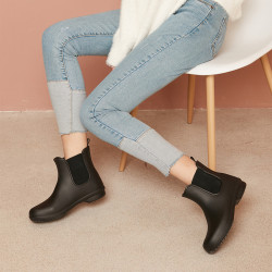 crocs 卡骆驰 crocs卡骆驰女鞋秋季飞扬时尚雨鞋外穿平底休闲雨靴短靴