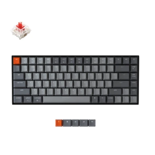 keychron K2 84键 双模机械键盘 黑色 佳达隆G轴红轴 单光