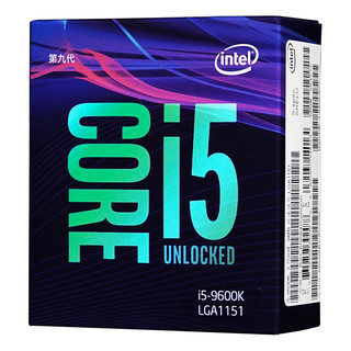 intel 英特尔 酷睿系列 酷睿 i5-9600k CPU 3.7GHz 6核6线程