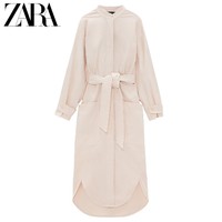 ZARA 07385336727 女装配腰带宽松连衣裙