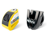 KOVIX KD6 碟刹锁+专用锁架 荧光黄