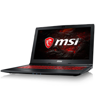 MSI 微星 GL62M 7RDX-2600CN 15.6英寸 游戏本 黑色(酷睿i7-7700HQ、GTX 1050 4G、8GB、1TB HDD、1080P）