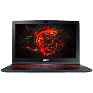 MSI 微星 GL62M 7RDX-2600CN 15.6英寸 游戏本 黑色(酷睿i7-7700HQ、GTX 1050 4G、8GB、1TB HDD、1080P）