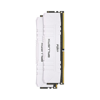 Crucial 英睿达 铂胜系列 DDR4 3200MHz 台式机内存 马甲条 白色 16GB 8GBx2 BL2K8G32C16U4W